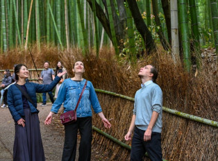 Travelers exploring the surround area of Kyoto