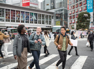 The bustling Shibuya Crossing and Hachiko statue