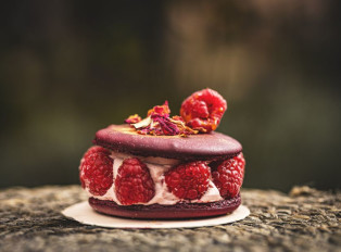  The floral extravaganza of ispahan croissant