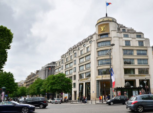 The Louis Vuitton flagship store, an iconic symbol of P