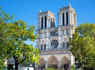 The famous Notre Dame Cathedral, the majestic heart of 