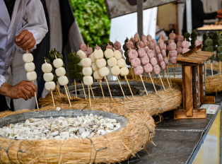 Eating street food in Tokyo