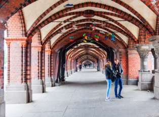 The iconic Oberbaum Bridge