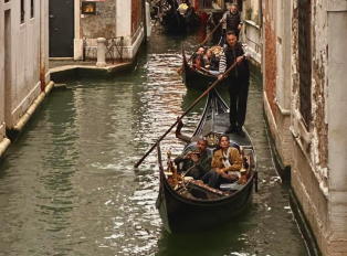 Venice is built up of canals