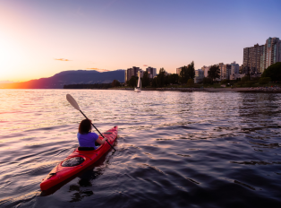 Kayak in False Creek