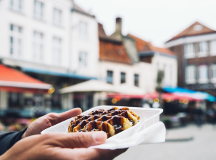 Traditional Belgian breakfast 