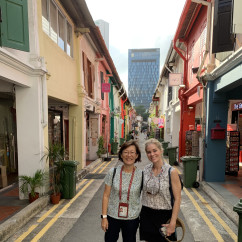 Host Priscilla and Guest Suzette Amid Singapore’s Colorful Streets