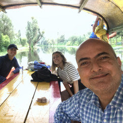 Relaxing on the water with friends