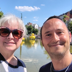 Exploring scenic canals and streets in Europe
