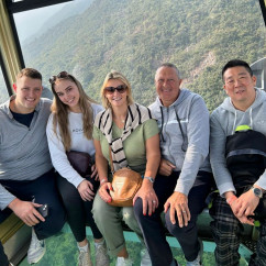 High above the hustle, discovering breathtaking views with those who matter most.