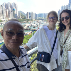 Exploring life by the water – where local charm meets skyline silhouettes.