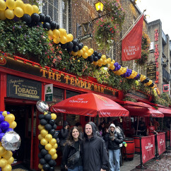 Dublin's Iconic Gathering: Smiles at The Temple Bar