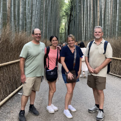 Friends Amidst the Serenity of the Bamboo Forest