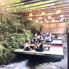 Serenity by the Stream: A Social Gathering Serenity by the Stream: A Social Gathering