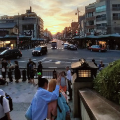 Sky Painted in Gold: A Stroll at Dusk