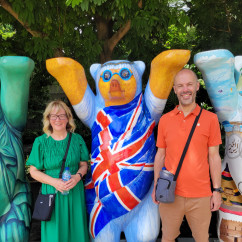 Colorful Connections: A British Bear Hug