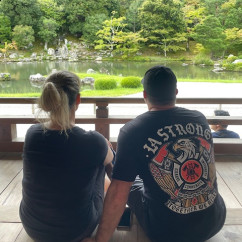 Tranquil Retreat: Guests in a Zen Garden Tranquil Retreat: Guests in a Zen Garden