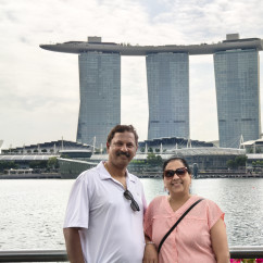 Sunny Smiles at Singapore's Skyline