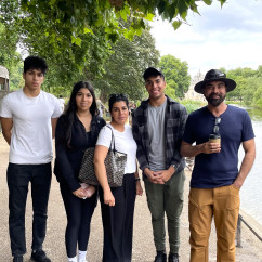 Candid Smiles and Nature's Embrace