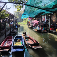 Tranquil Waters: A Market's Symphony