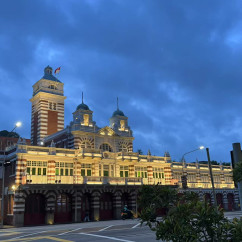 Evening Glow at the Historic Fire Station