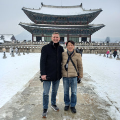 Warm Friendship Amidst a Winter Wonderland