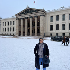 Winter Welcome at the Grand Facade