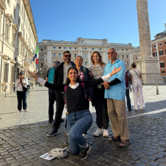 Joyful Moments: A Vibrant Day in a Historic Piazza