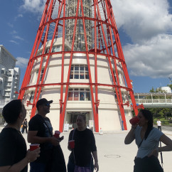 Skyward Moments: Friends at the Tower