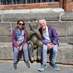 Unexpected Company: A Day Out with a Cheeky Statue