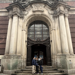 Exploring architectural grandeur in the heart of Hamburg.