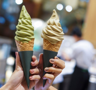 9. Matcha ice cream