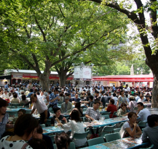 Drink local beers at Odori Park beer garden