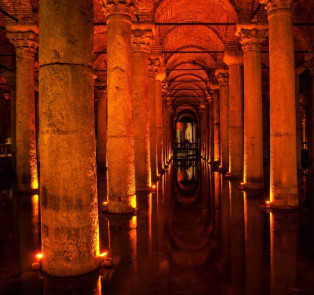 Descend into the Basilica Cistern