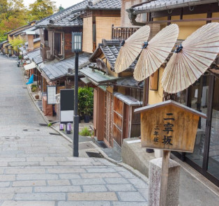 Cycling through Kyoto