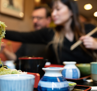 Japanese food on a Tokyo private tour