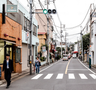 Quaint little street in Tokyo