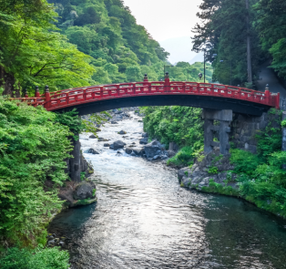 Shinkyo bridge in Nikko, Japan