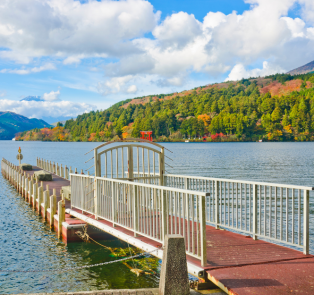 Bridge on Lake Ashi