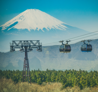 Mount Fuji from Hakone Ropeway, Japan