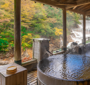 Relaxing hot springs in Japan