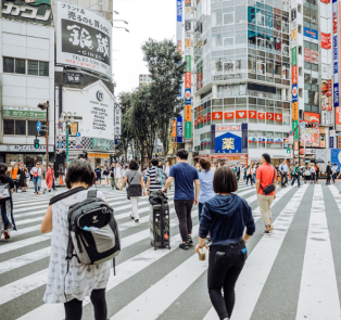 Sightseeing in Shinjuku, Japan