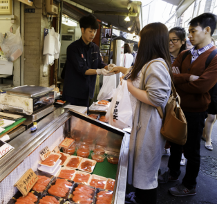 Tsukiji Market, renowned for its commitment to quality