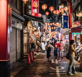 Visitors exploring Tokyo's streets