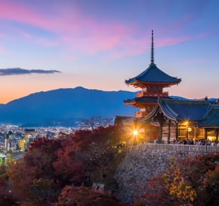 Kinkaku-ji Zen Temple Kyoto Japan Sunset Travel Jigsaw Puzzle