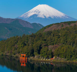 Mount Fuji from Lake Ashi