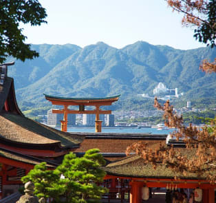 View of Miyajima Island, Japan