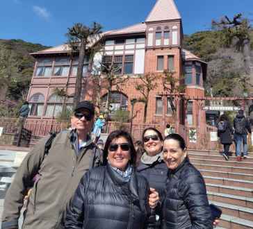 Sunlit Smiles at the Historic Mansion