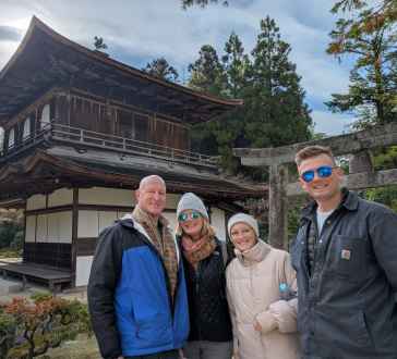 Captivated by Tradition: A Moment at the Temple