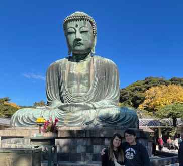 Serenity Under the Watchful Eye of Buddha